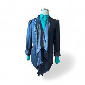 Alice + Olivia Midnight Blazer with Aqua Highlights